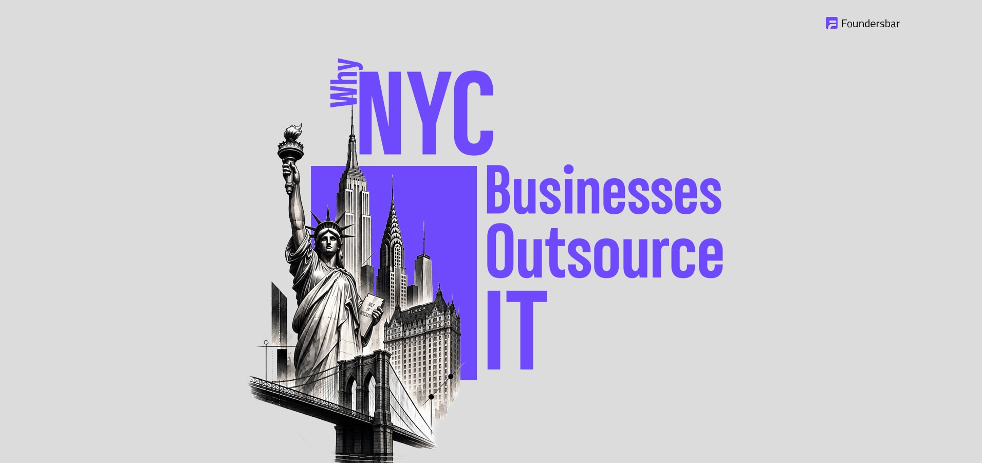 NYC small business owner comparing IT outsourcing options such as managed IT, software development, fractional CTO, cloud management, and cybersecurity.