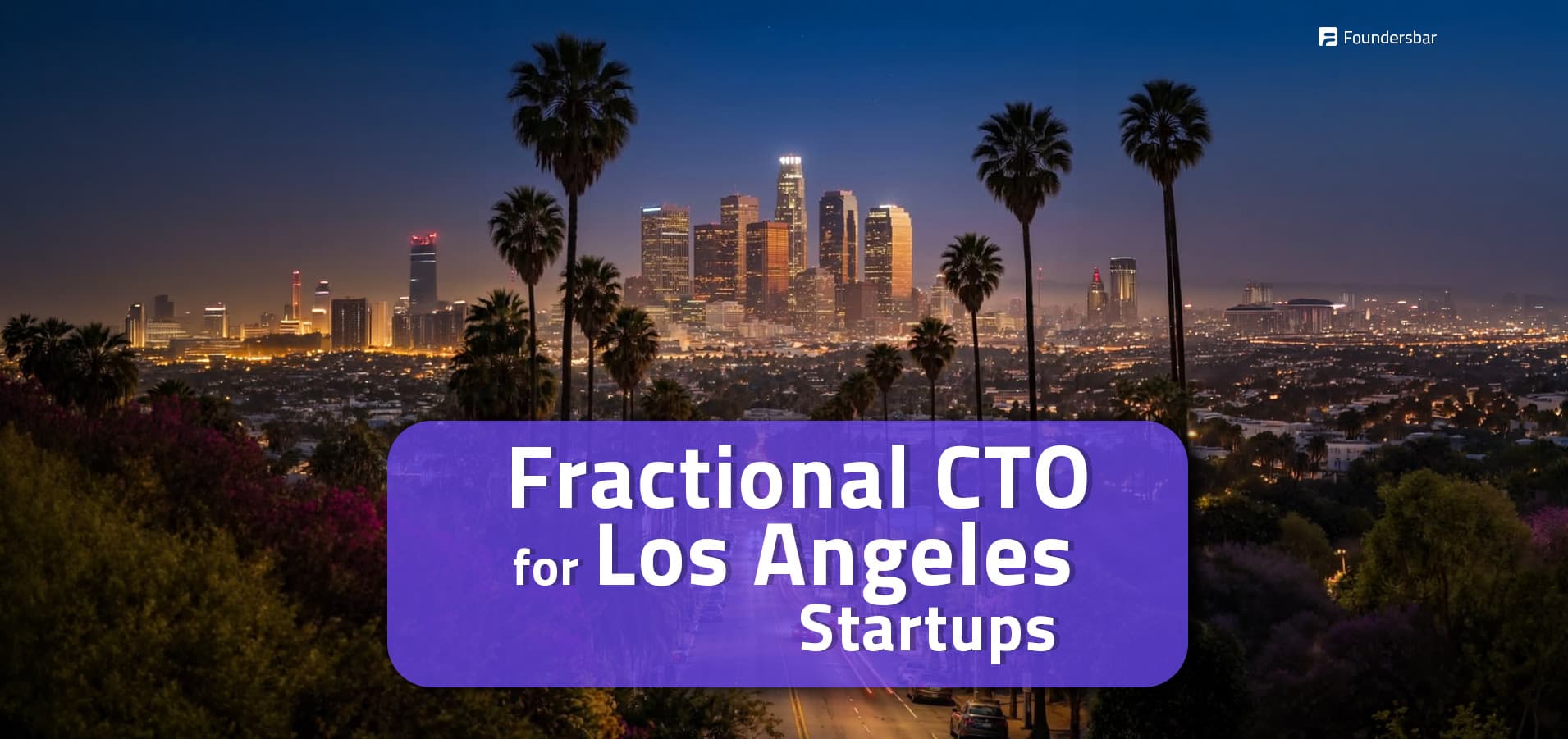 Fractional CTO providing technical leadership, architecture guidance, hiring support, and technology strategy for a Los Angeles startup.