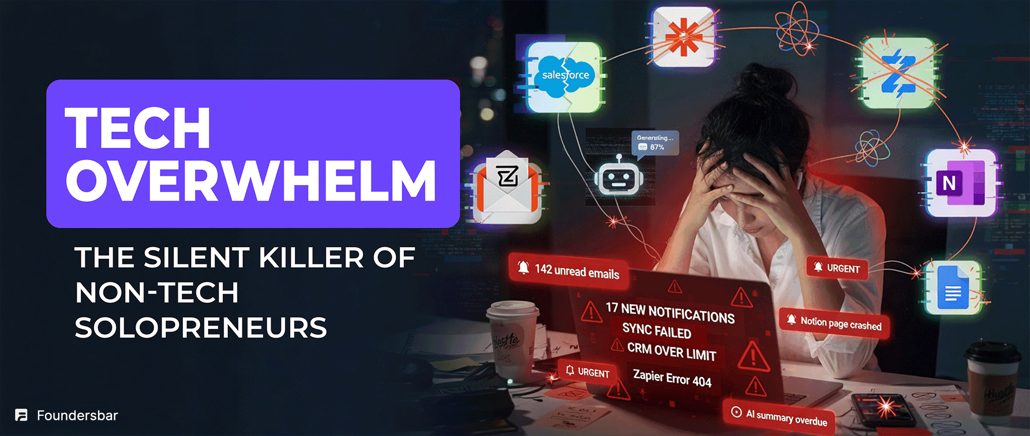 How tech overwhelm hurts solopreneurs? (and what to do)